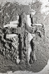 Christian Cross Made Of Ash