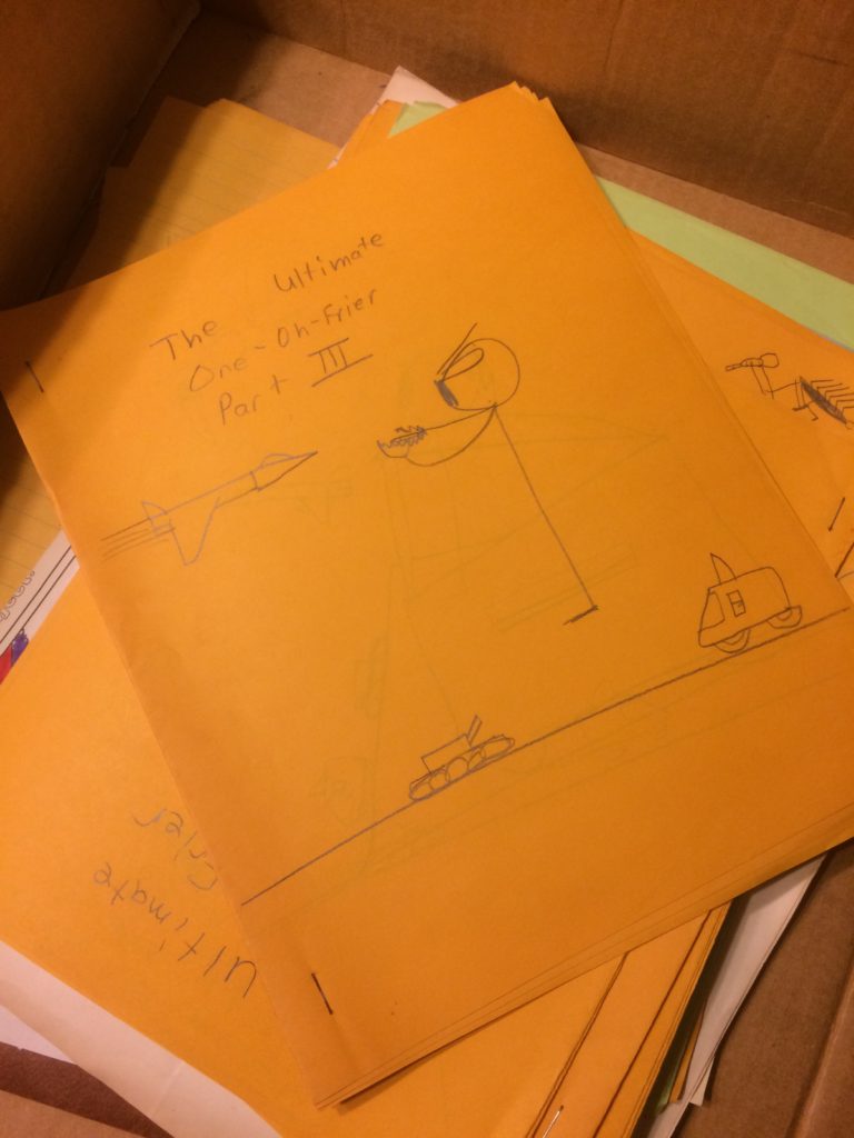 Yes, this is one of my Voltron knock-off teams taking on a "One-Oh-Fryer." I'm so ashamed right now.